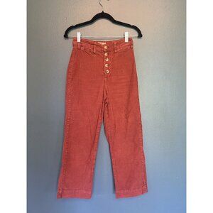 Marine Layer Wide Leg Pants in Rust